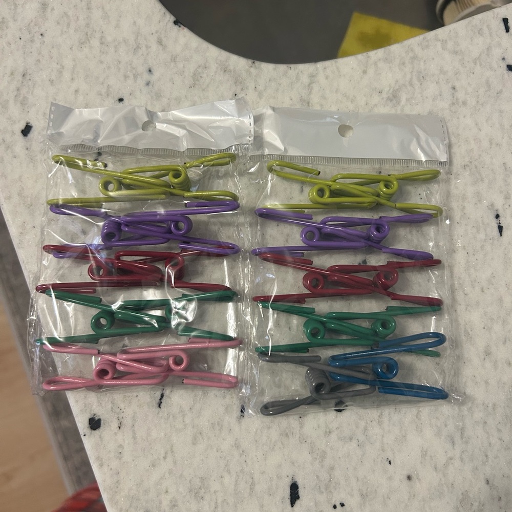 Colorful Metal Chip Clip Set
